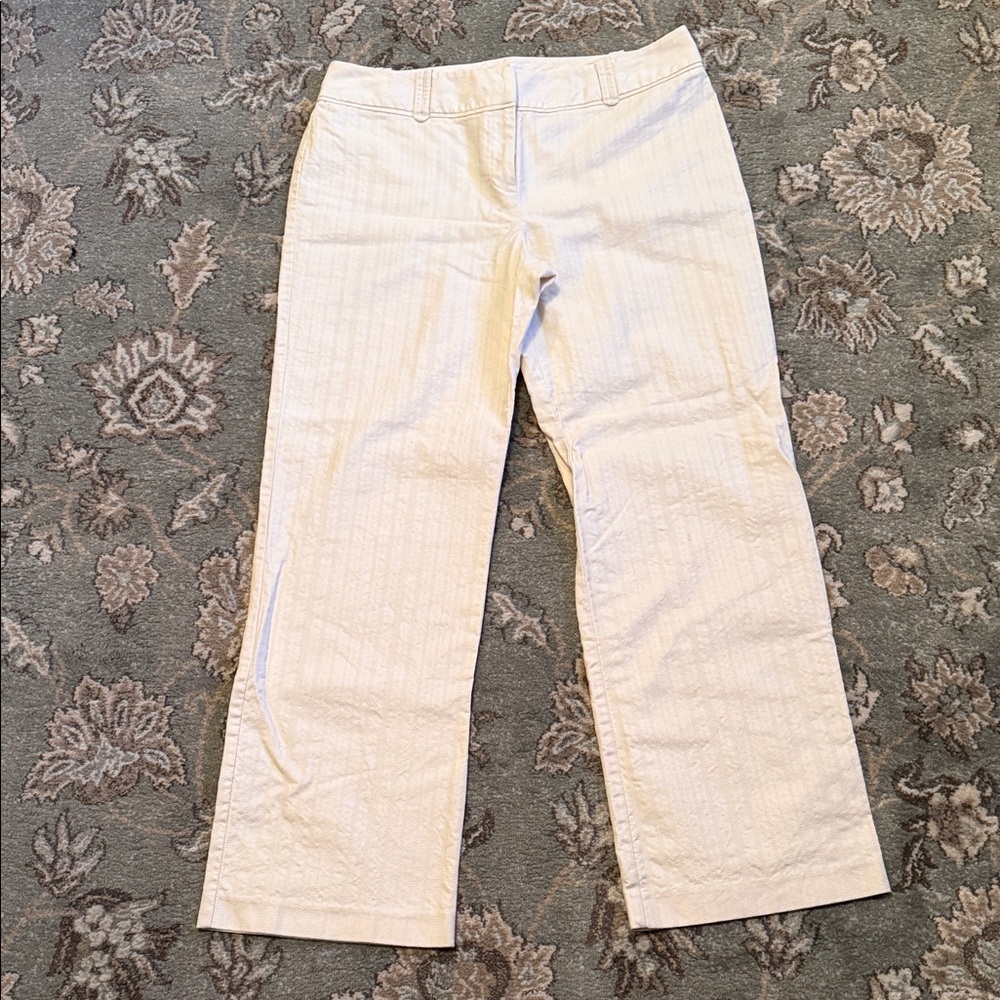 Nine & Co. Cream Straight Leg Pants
